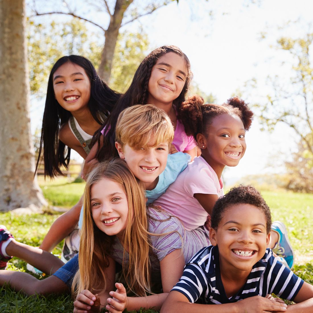 group of kids playing